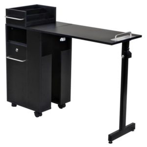 Icarus"Exceptional" Black Manicure Nail Table Station