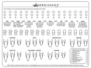 Americanails Acrylic Nail Training Mat