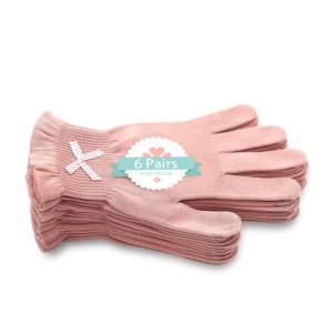 EvridWear Beauty Cotton Gloves with Touchscreen Fingers for SPA