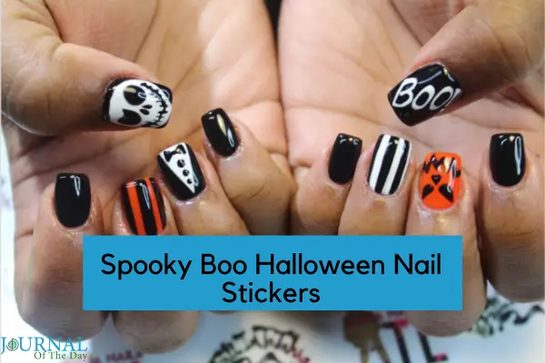 Spooky Boo Halloween Nail Stickers that Make Eve Scary