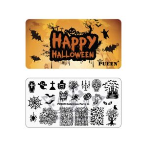 PUEEN Nail Art Stamping Plate - Halloween Party